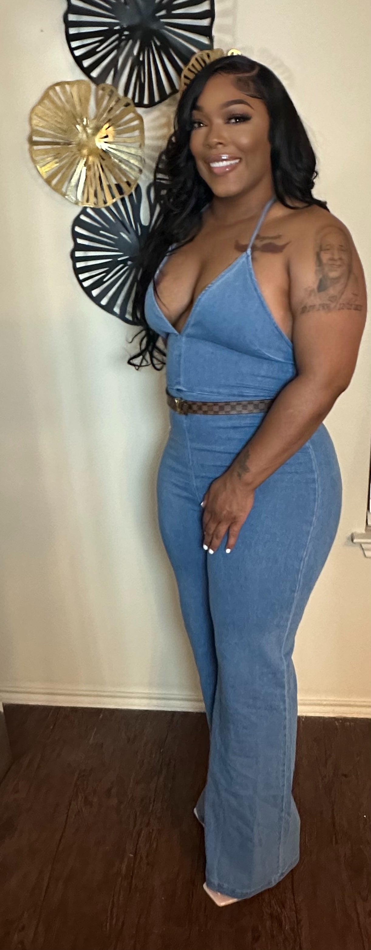 Claire Denim Jumpsuit