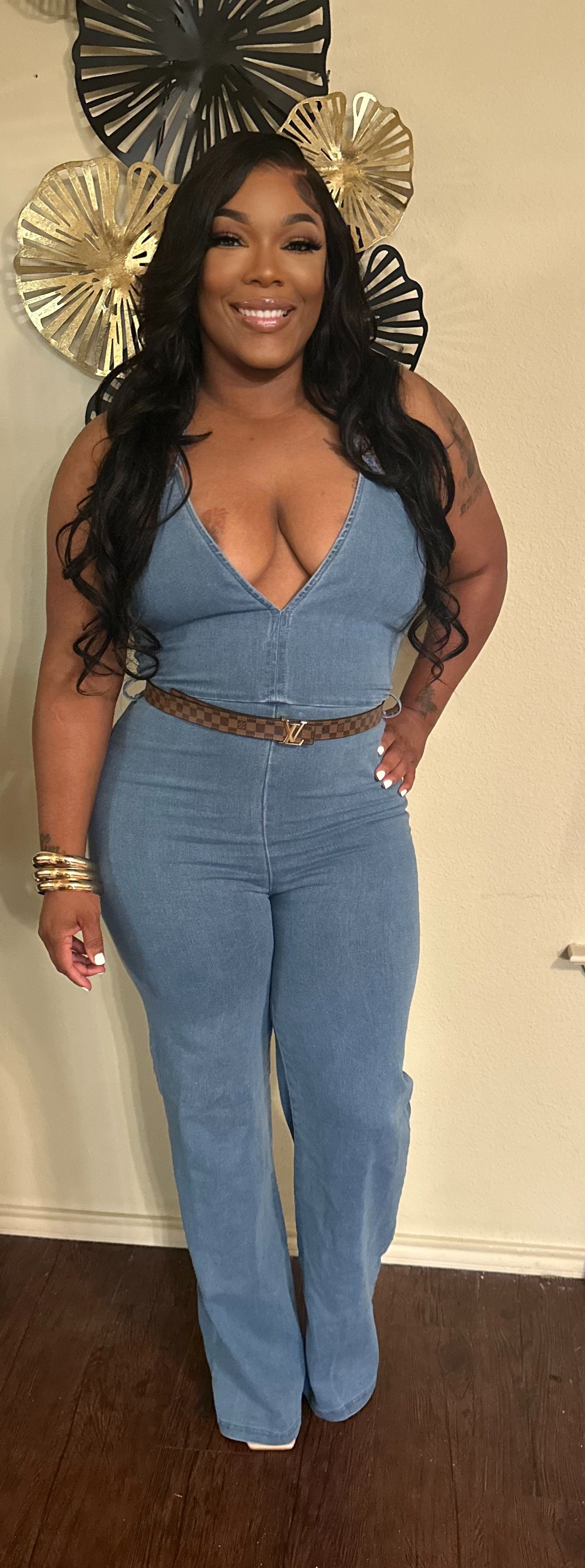 Claire Denim Jumpsuit